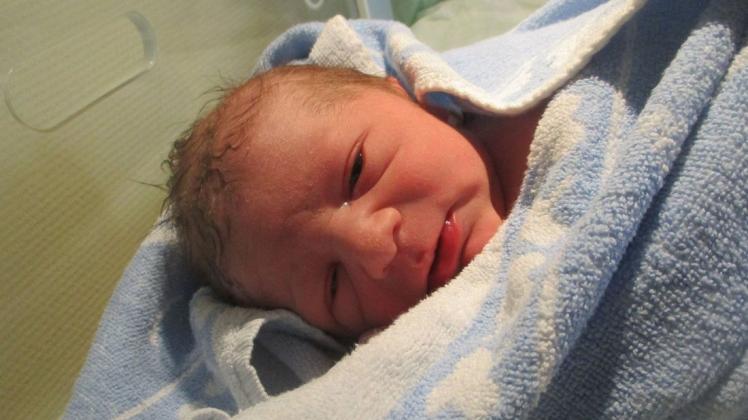Schon das 200. Baby, dass in diesem Jahr im Güstrower KMG-Klinikum geboren wurde: der kleine Friedrich Wahrendorf.