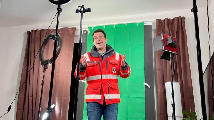 Christian Manshen bei einem seiner Videodrehs.