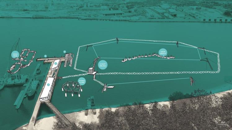 Ab Mai eröffnet der neue Wasserpark an der Pier im IGA-Park.