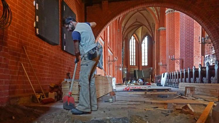 So sah es noch vor einigen Monaten in der St. Georgenkirche aus: Im vergangenen Jahr fanden hier die letzten Arbeiten statt.