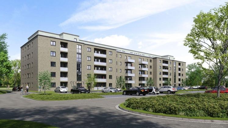 Das Wohnungsunternehmen Semmelhaack plant in der Pablo-Picasso-Straße in Rostock-Toitenwinkel ein sechsgeschossiges Gebäude mit 110 Wohnungen.