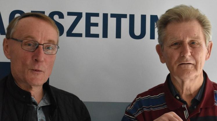 Sind mit dem Stoltera-Küstenwaldlauf in den Herbst ausgewichen: die „Macher“ Dr. Günter Metelmann (links) und Eckart Peters