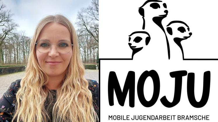 Maria Springwald ist das Gesicht hinter „MOJU“ und kümmert sich in Bramsche um das Projekt der aufsuchenden mobilen Jugendarbeit, für das es auch schon ein Logo gibt.