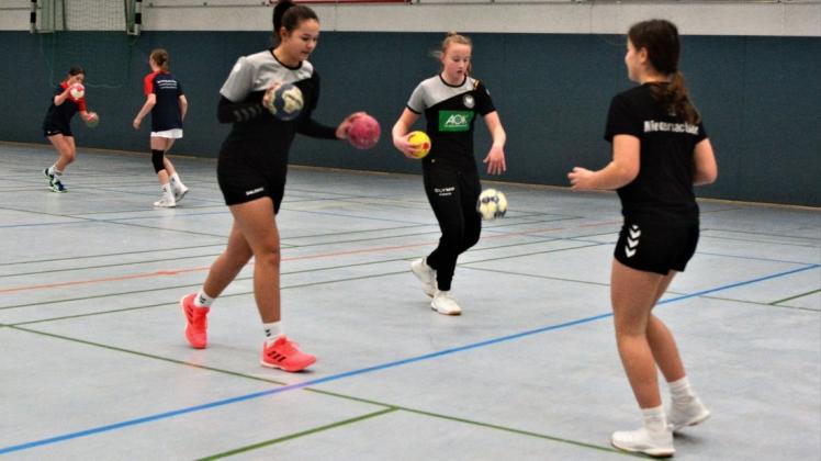 C- und B-Jugend-Handballerinnen der HSG Hude/Falkenburg können wieder gemeinsam trainieren.