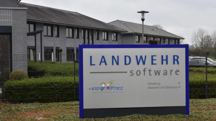 Das Softwareunternehmen Landwehr in Wietmarschen-Lohne ist mit derzeit 230 Mitarbeitern ein wichtiger Arbeitgeber in der Region.