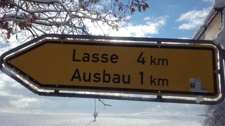 „Lasse“ in vier Kilometern? Doch keine Sorge: Die Gemeinde Baumgarten hat keinen neuen Ortsteil. „Lasse“ in vier Kilometern? Doch keine Sorge: Die Gemeinde Baumgarten hat keinen neuen Ortsteil.