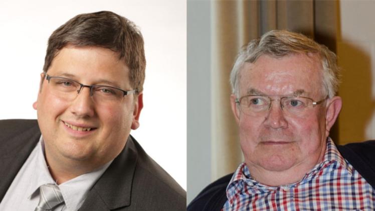 CDU-Ortsvorsitzender Markus Müller (l.) und Hans Emil Lorenz (UWI).