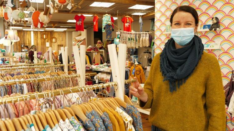 Offene Türen für Kunden: Manuela Maync fällt mit ihrem Geschäft Lillekids unter die Ausnahmeregelung und darf öffnen.
