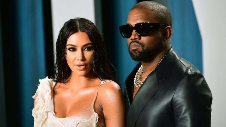 Reality-TV-Star Kim Kardashian und ihr Mann Kanye West.