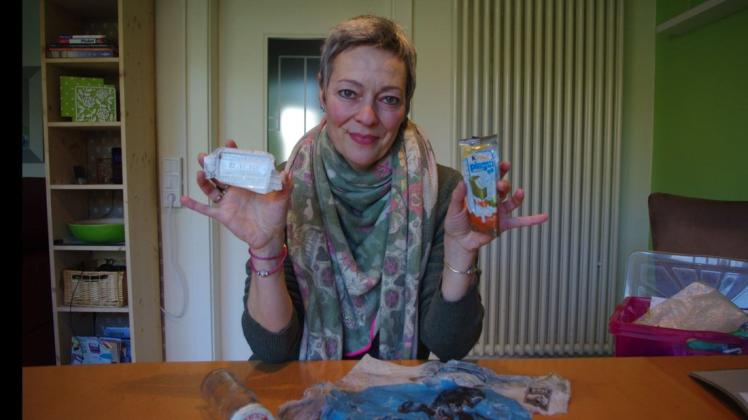 Birgit Schad, Umweltaktivisten aus Wallenhorst, organisierte mit anderen Freiwilligen eine Müllsammelaktion in Melle. (Archivbild)