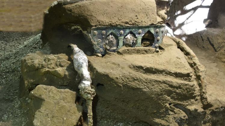In Pompeji haben Archäologen einen einzigartigen Triumphwagen aus der Antike ausgegraben.