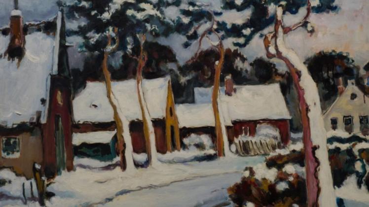 Winterliche Landschaften der Umgebung laden in der Galerie von Staden zu einer Zeitreise ein. Josef-Pollak-Stiftung
