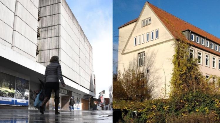 Der Rat hat entschieden: Endlich eine Perspektive ohne den Hertie-Betonklotz (links) und die verlassenen Josef-Stift-Bauten.