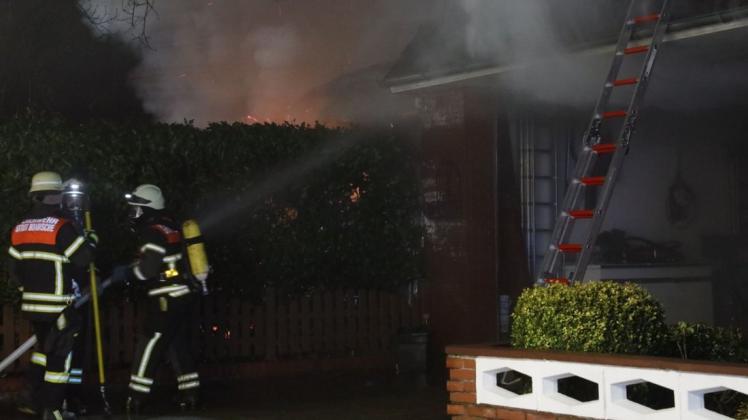 Am Mittwochmorgen ist ein Einfamilienhaus im Bramscher Ortsteil Achmer in Brand geraten.