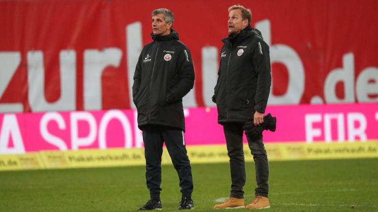 Jens Härtel kann sich eine Vertragsverlängerung bei Hansa vorstellen. Sportvorstand Martin Pieckenhagen würde das begrüßen. Eile haben beide aber keine. Jens Härtel kann sich eine Vertragsverlängerung bei Hansa vorstellen. Sportvorstand Martin Pieckenhagen würde das begrüßen. Eile haben beide aber keine.