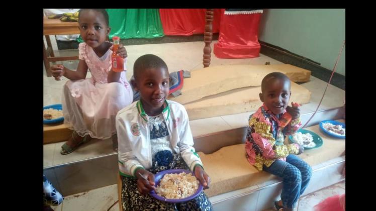 Die Kita im Partnerprojekt bietet Kindern auch regelmäßige Mahlzeiten.