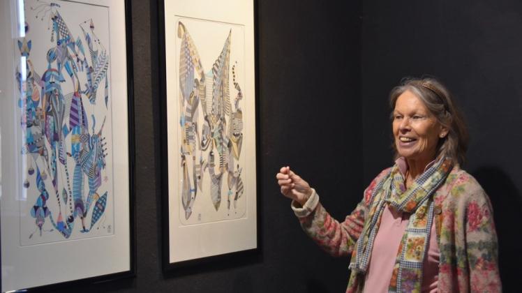 Sie will durch die Ausstellung "Magie der Illusionen" führen: Angelika Schulte Strathaus zeigt wieder Kunst in der Galerie Haus Berger.