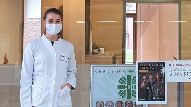 Studentin Verena Kirstein hilft ehrenamtlich bei der Christlichen Krankenhaushilfe