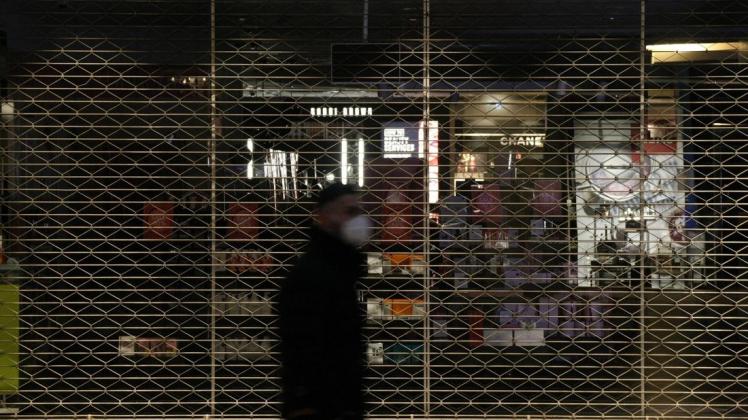 Geschlossene Geschäfte: Der Lockdown ist bis zum 14. Februar befristet.