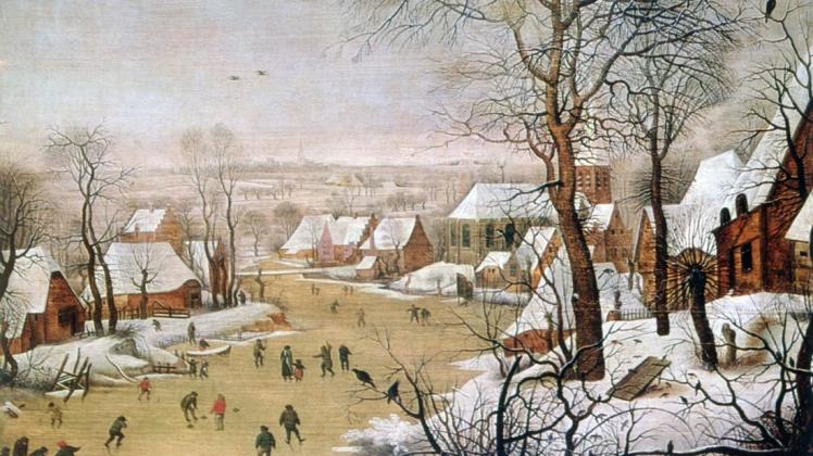 Die „Winterlandschaft mit Vogelfalle“ von Pieter Brueghel zeigt, dass der Winter sowohl Idylle als auch Gefahr sein kann. Foto: imago images/UIG