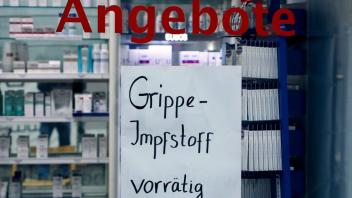 In deutschen Apotheken lagern rund eine Million Grippe-Impfdosen.