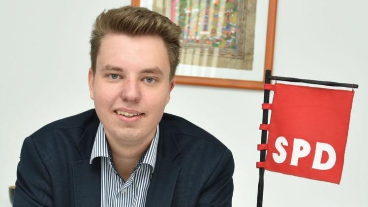 Joshua Schomakers aus Wietmarschen-Lohne hat seinen Hut in den Ring geworfen. Er möchte SPD-Bundestagskandidat für den Wahlkreis 31 Mittelems werden.