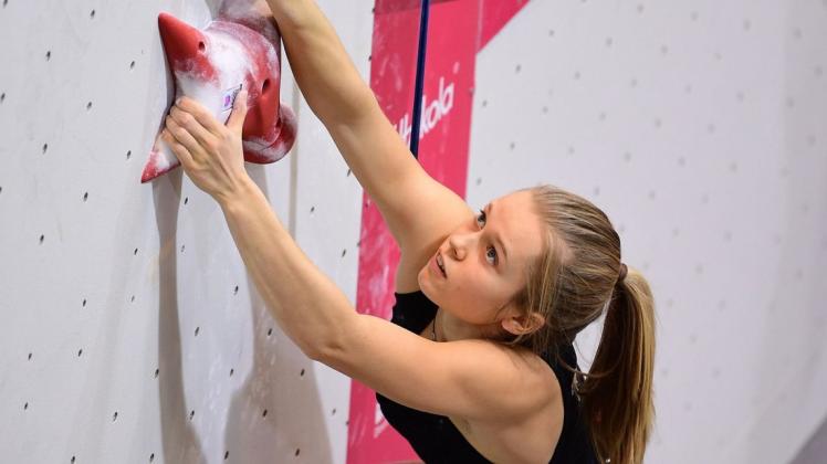 Nuria Brockfeld aus Osnabrück hat bei den Deutschen Meisterschaften im Speed-Klettern ihre Ziele erreicht: Einen Platz auf dem Podium und einen neuen Rekord.