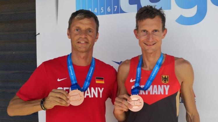 Waren beide bereits Gesamtsieger des Laufcups Mecklenburg-Vorpommern: die Rostocker Arne Welenz (links) und Matthias Weippert