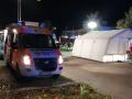 Helfer des Roten Kreuzes haben in der Nacht zu Mittwoch die Einsatzkräfte beim Brand im "Don Gantero" in Ganderkesee mit Verpflegung versorgt.