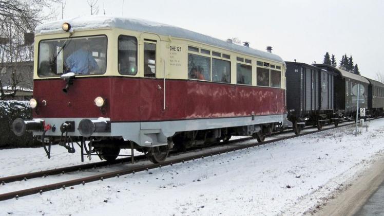 Diesen Triebwagen wollen die Eisenbahnfreunde Corona zum Trotz für eine Nikolausfahrt auf Strecke bringen.