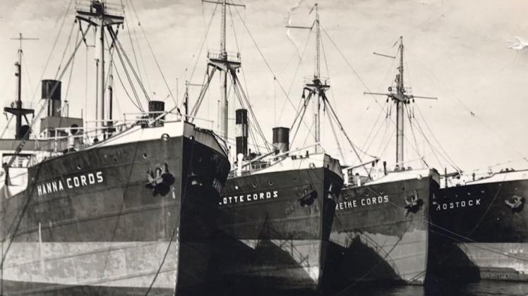 Die Schiffe der Rostocker Reeder-Familie Cords waren nach Familienmitgliedern benannt.