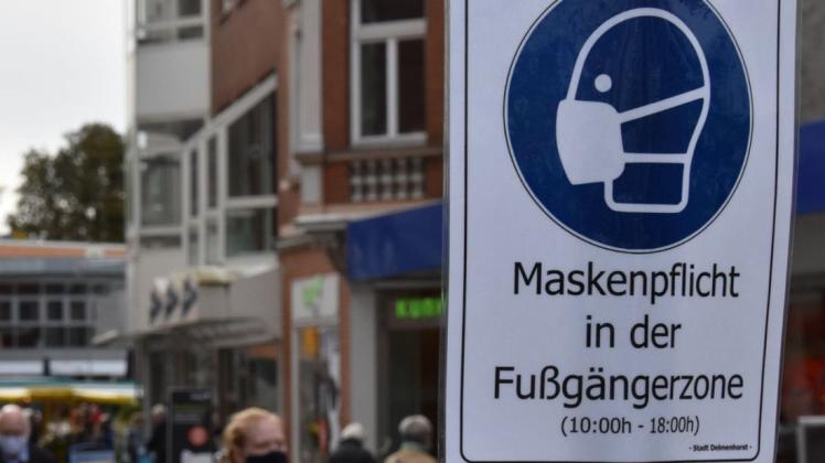 Die Polizei hat am Donnerstag und Freitag unter anderem die Einhaltung der Maskenpflicht in Delmenhorst kontrolliert.