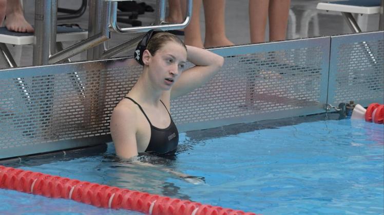 Mara Anders wurde 2019 Landesmeisterin für den Delmenhorster Schwimmverein – diesen Titel wird sie nicht verteidigen können.