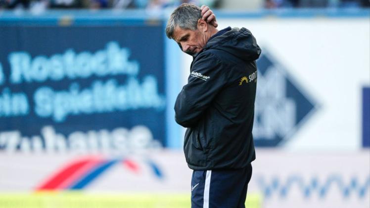 Jens Härtel will sich trotz des besten Saisonstarts für Hansa seit dem Aufsteigsjahr 2010/11 nicht zufrieden geben.