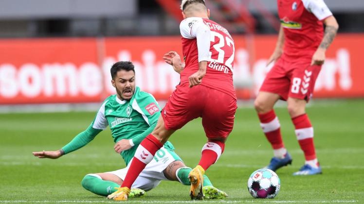 Mit Leidenschaft: Leonardo Bittencourt (links) und der SV Werder können auch gegen die TSG Hoffenheim punkten, glaubt unser Kolumnist Tino Polster.