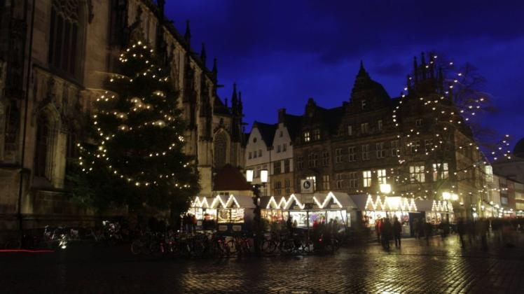Die Weihnachtsmärkte in Münster sind abgesagt worden; auch der "Lichtermarkt" an St. Lamberti kann nicht stattfinden.