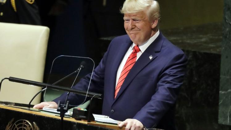 Schwieriger Partner der Wekllktgemeinschaft: Donald Trump, hier bei seiner Rede auf der 74. Sitzung der Generalversammlung der Vereinten Nationen.