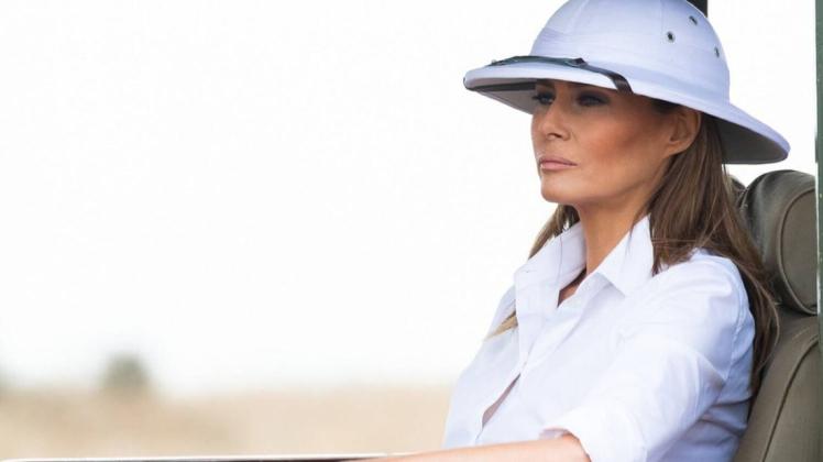 Melania Trump sorgte mit ihren Outfits wie diesem Safari-Look immer wieder für Aufsehen.