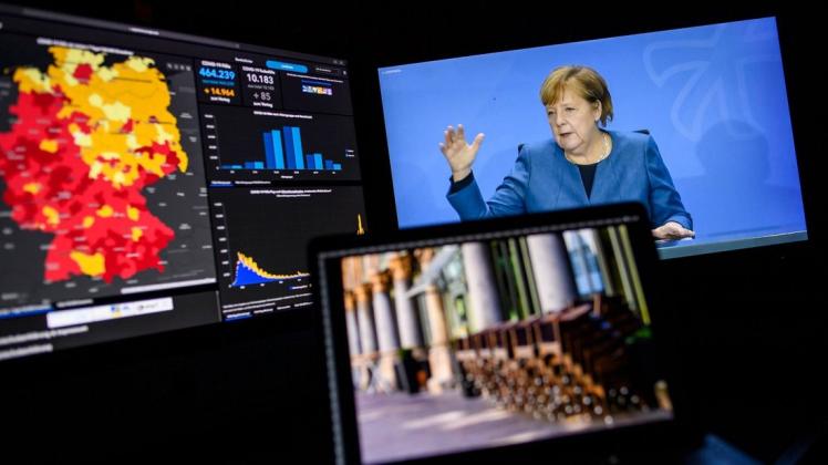 Deutschland geht im November erneut in den Lockdown. Bundeskanzlerin Angela Merkel stellt die Bürger auf harte Maßnahmen ein.