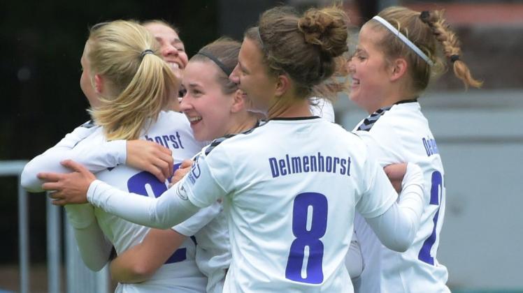 Große Chance DFB-Pokal: Die Fußballerinnen des TV Jahn Delmenhorst hoffen, dass sie am Sonntag Grund zum Jubel haben.