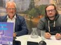 VfL-Präsident Manfred Hülsmann und Geschäftsführer Michael Welling gemeinsam im NOZ-Podcaststudio.
