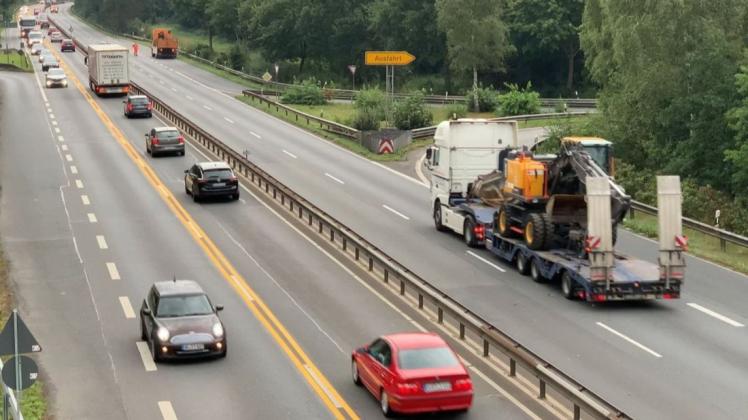 Seit Ende August wird auf der B75 gebaut. Am Samstag wird die Bundesstraße noch einmal gesperrt.