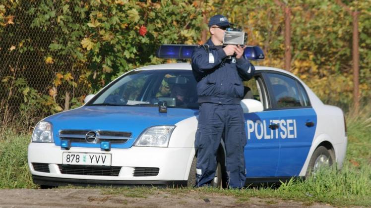 Ein Polizist in Estland. (Symbolbild)