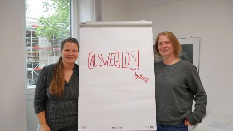 Sie starten das Projekt "Ausweg-Los" (von links): Katrin Warstat (und Maria Schmees.