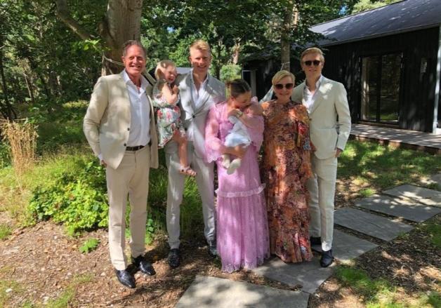 Peter Mygind mit seiner Familie.