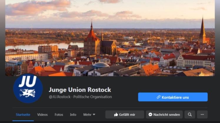 Nach einer selbst auferlegten Facebookpause wegen eines Shirtstorms ist die Seite der Jungen Union Rostock wieder aktiv.