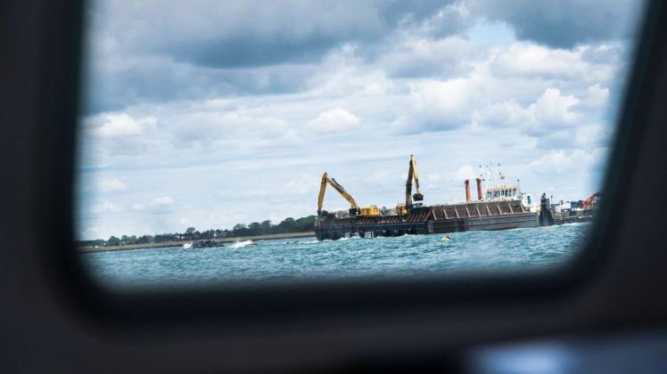 Die Reederei Skandlines befürchtet wegen der Platznot während der Baustelle im Belt Schiffskollisionen.