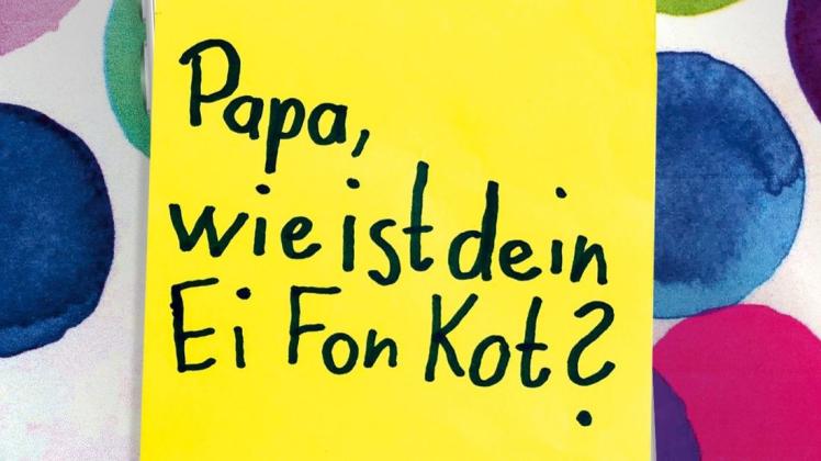 Das Buch "Papa wie ist dein Ei Fon Kot" von Cordula Weidenbach erscheint im Heyne Verlag.