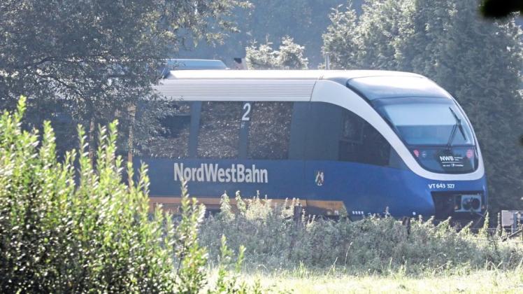 Ein Zug der Nordwestbahn ist in Bramsche-Hesepe in eine Schafherde gefahren.