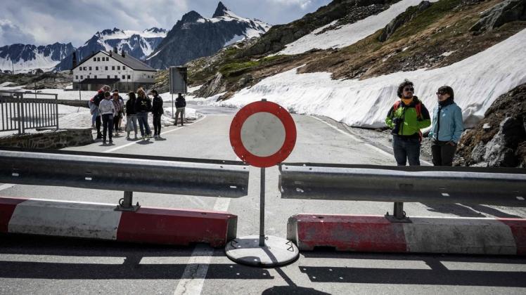 Geschlossen: Wie der Grand Saint Bernard Pass waren auch viele anderen Grenzübergänge in Europa während der ersten Corona-Welle geschlossen. Geschlossen: Wie der Grand Saint Bernard Pass waren auch viele anderen Grenzübergänge in Europa während der ersten Corona-Welle geschlossen.
